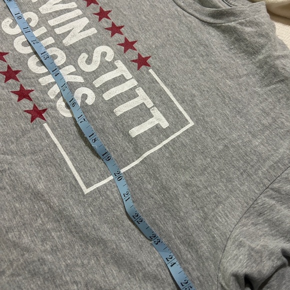 Gray Graphic Men's T-Shirt size 2XL cotton unisex. Could be repurposed? Oklahoma - Picture 4 of 6